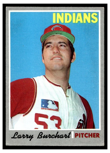 1970 Topps Larry Burchart #412 Low Grade - Creases front of card
