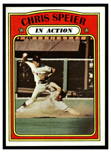 1972 Topps Chris Speier #166 Low Grade front of card