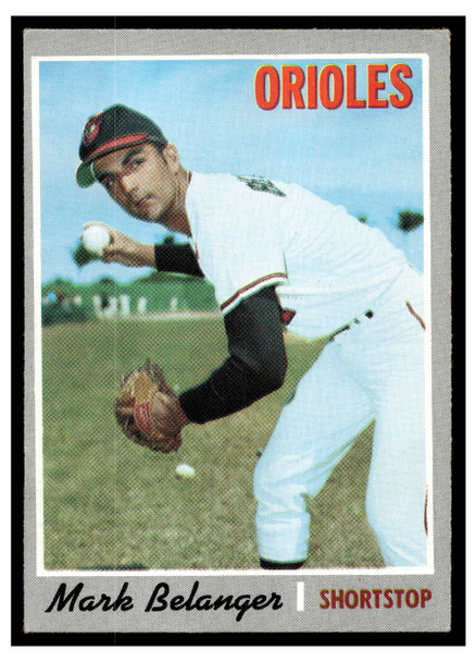1970 Topps Mark Belanger #615 Low Grade - Creases front of card