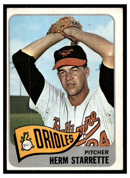 1965 Topps Herm Starrette #539 Good front of card