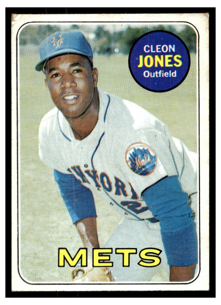 1969 Topps Cleon Jones #512 Low Grade - Creases front of card