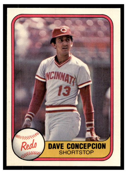 1981 Fleer Dave Concepcion #197 Good front of card