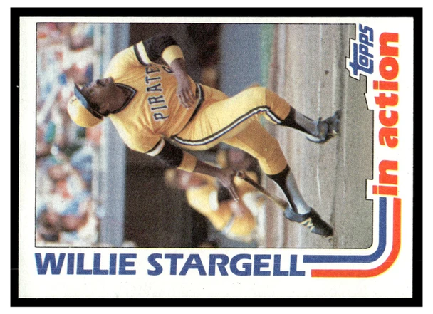 1982 Topps Willie Stargell #716 In Action HOF Low Grade front of card