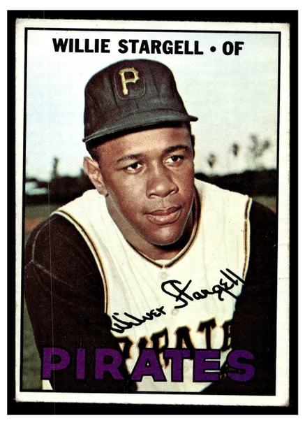 1967 Topps Willie Stargell #140 HOF Low Grade - Creases front of card