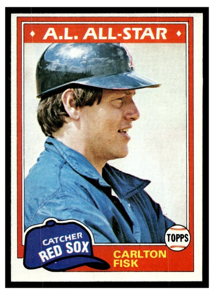 1981 Topps Carlton Fisk #480 All-Star HOF Good front of card