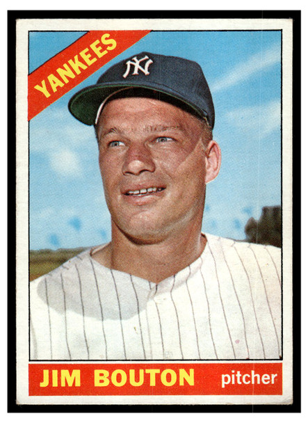 1966 Topps Jim Bouton #276 Low Grade - Creases front of card