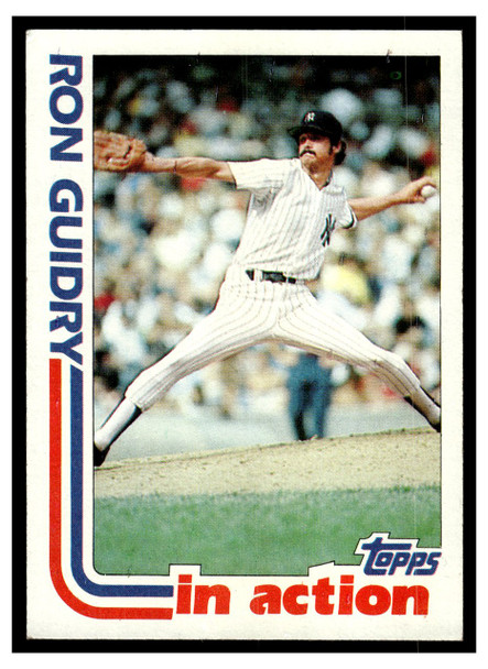 1982 Topps Ron Guidry #10 In Action Good front of card