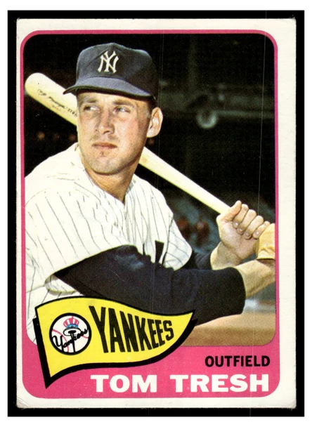 1965 Topps Tom Tresh #440 Low Grade - Creases front of card