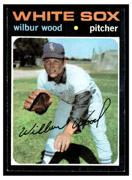 1971 Topps Wilbur Wood #436 Good front of card