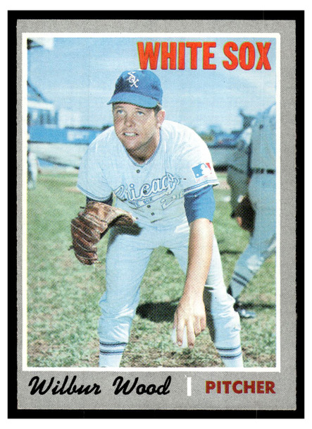 1970 Topps Wilbur Wood #342 Good front of card
