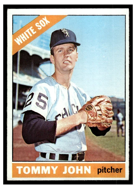 1966 Topps Tommy John #486 Good front of card