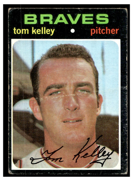 1971 Topps Tom Kelley #463 Low Grade - Creases front of card