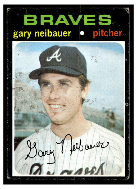 1971 Topps Gary Neibauer #668 Low Grade front of card