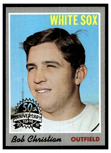 1970 Topps Bob Christian #51 50th Anniversary stamped Low Grade front of card