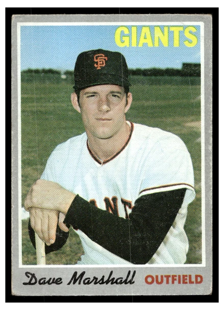 1970 Topps Dave Marshall #58 Low Grade front of card