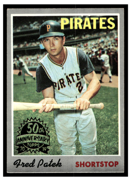 1970 Topps Freddie Patek #94 50th Anniversary buyback stamp Low Grade front of card