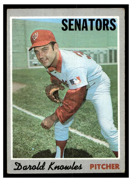1970 Topps Darold Knowles #106 Low Grade front of card