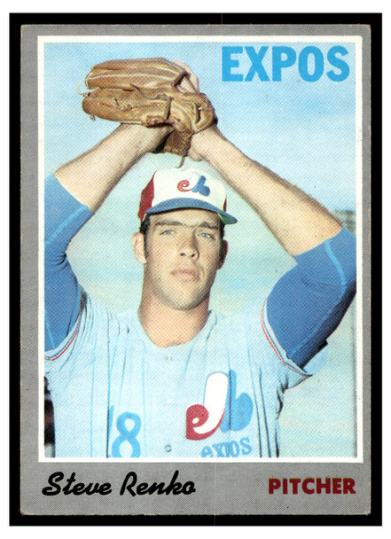 1970 Topps Steve Renko #87 Rookie Card Low Grade front of card