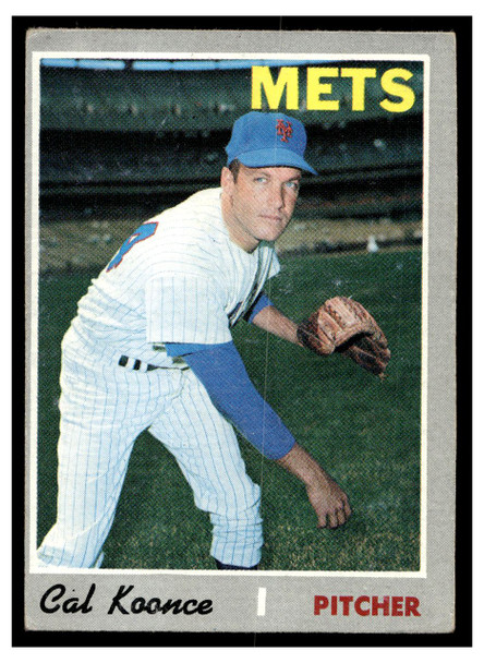 1970 Topps Cal Koonce #521 Low Grade front of card