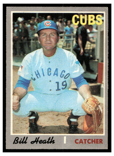 1970 O-Pee-Chee Bill Heath #541 Low Grade front of card