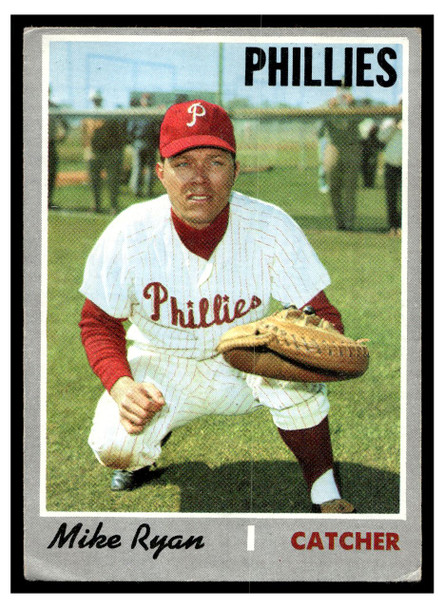 1970 Topps Mike Ryan #591 Low Grade - Creases front of card
