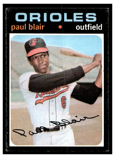 1971 Topps Paul Blair #53 Low Grade front of card