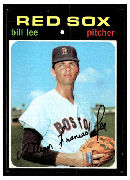 1971 Topps Bill Lee #58 Low Grade front of card