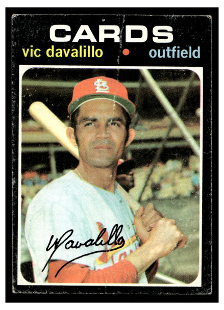 1971 Topps Vic Davalillo #4 Low Grade front of card