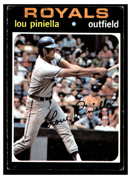1971 Topps Lou Piniella #35 Low Grade - Creases front of card