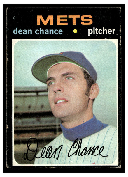 1971 Topps Dean Chance #36 Low Grade front of card