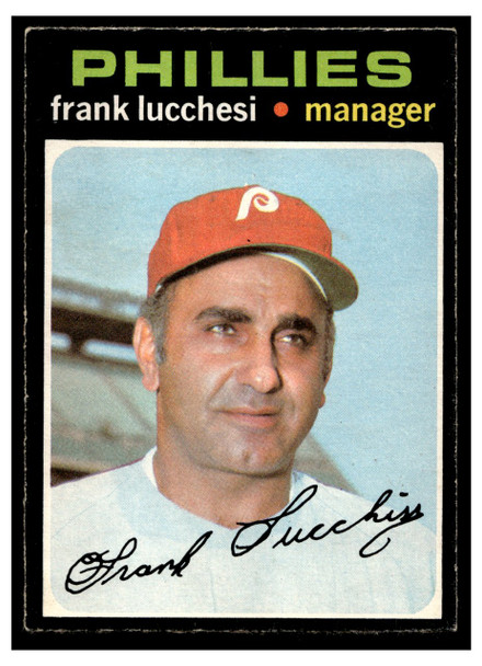 1971 O-Pee-Chee Frank Lucchesi #119 Low Grade front of card