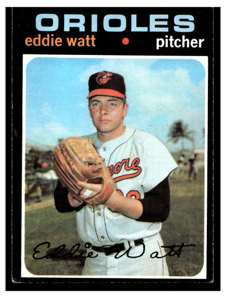 1971 Topps Eddie Watt #122 Low Grade front of card