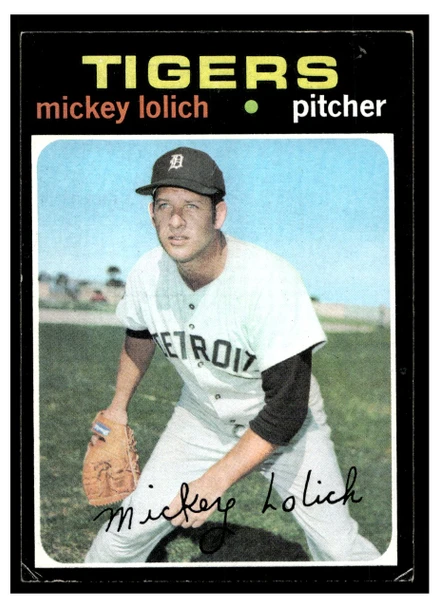 1971 Topps Mickey Lolich #133 Low Grade - Creases front of card