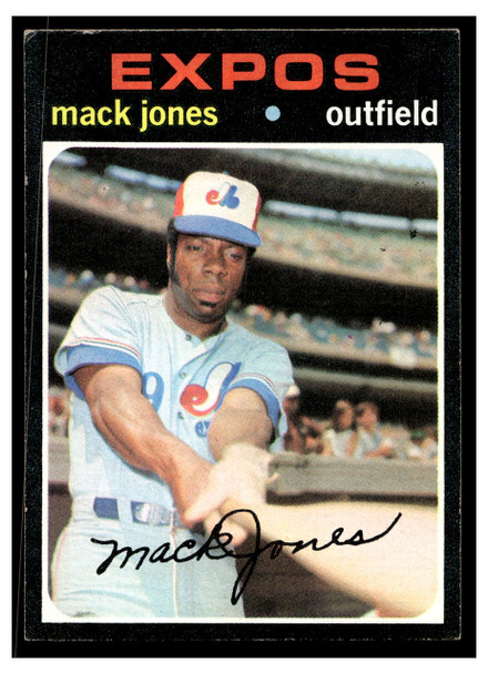 1971 Topps Mack Jones #142 Low Grade front of card