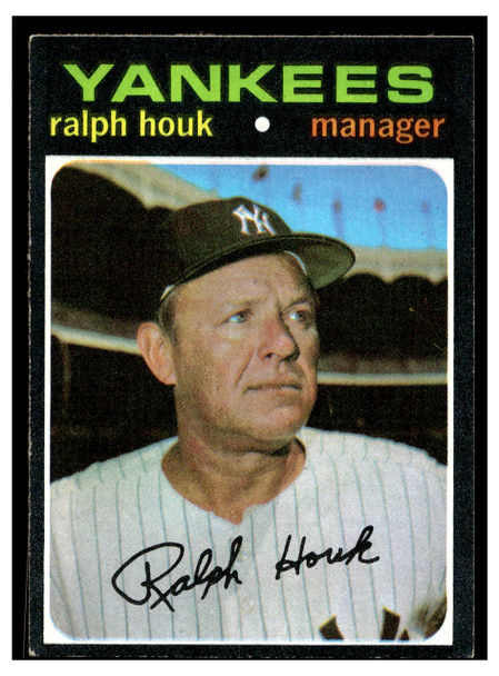 1971 Topps Ralph Houk #146 Low Grade front of card