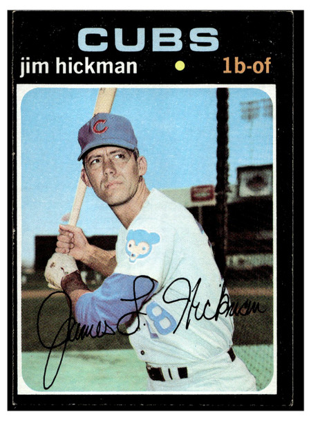1971 Topps Jim Hickman #175 Low Grade front of card