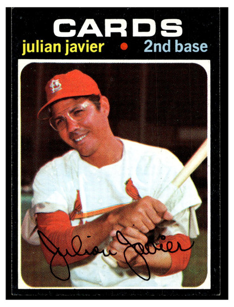 1971 Topps Julian Javier #185 Low Grade front of card