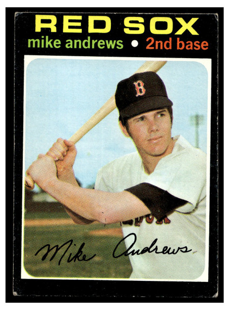 1971 Topps Mike Andrews #191 Low Grade - Creases front of card