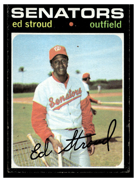 1971 Topps Ed Stroud #217 Low Grade front of card