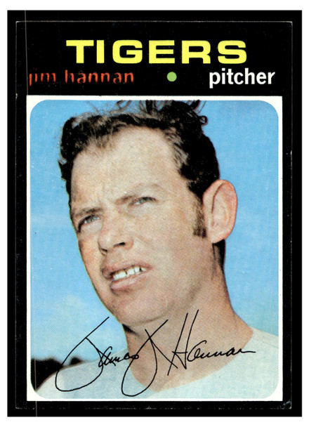 1971 Topps Jim Hannan #229 VG front of card