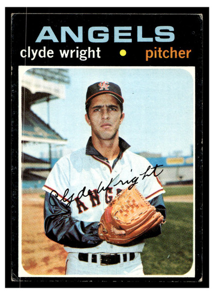 1971 Topps Clyde Wright #240 Low Grade - Creases front of card