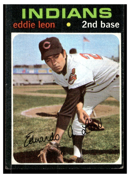 1971 Topps Eddie Leon #252 Low Grade front of card