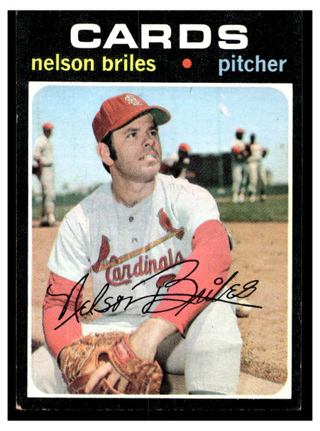 1971 Topps Nelson Briles #257 Low Grade front of card