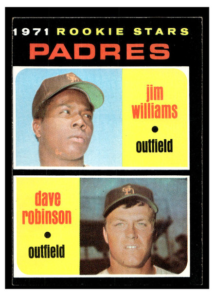 1971 Topps Jim Williams / David Tanner Robinson #262 Low Grade front of card