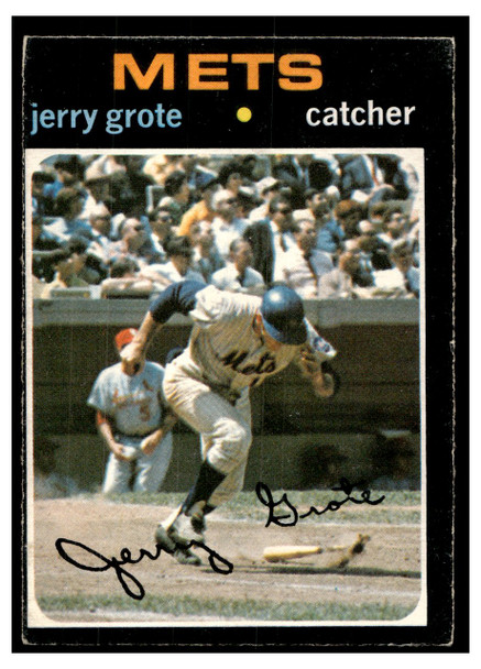 1971 O-Pee-Chee Jerry Grote #278 VG front of card