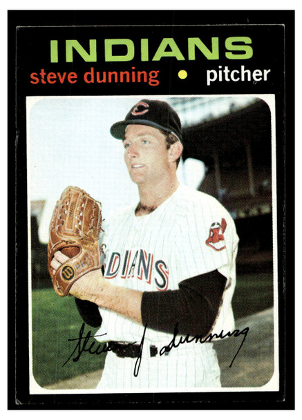 1971 Topps Steve Dunning #294 Rookie Card Good front of card