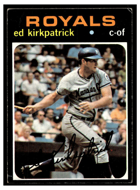 1971 Topps Ed Kirkpatrick #299 Low Grade - Creases front of card