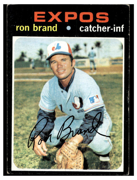 1971 Topps Ron Brand #304 Low Grade front of card