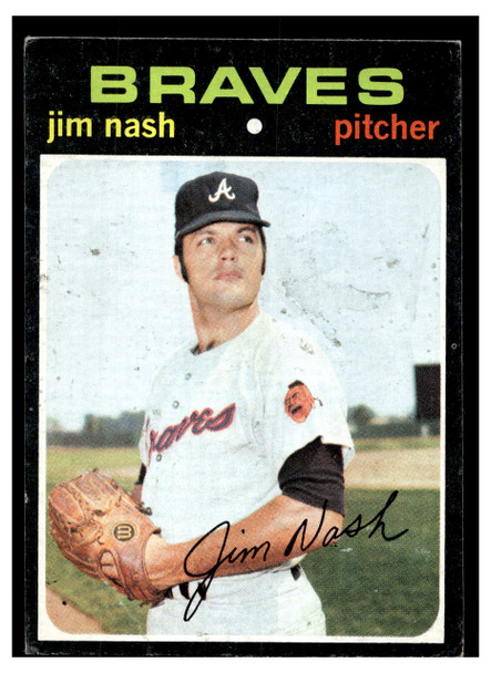 1971 Topps Jim Nash #306 Low Grade front of card