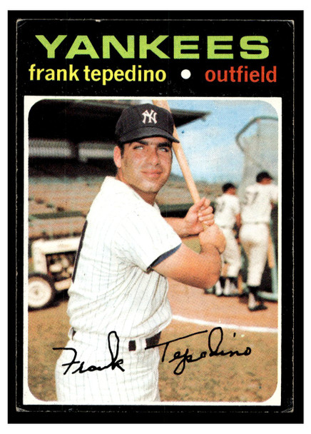 1971 Topps Frank Tepedino #342 Low Grade - Creases front of card